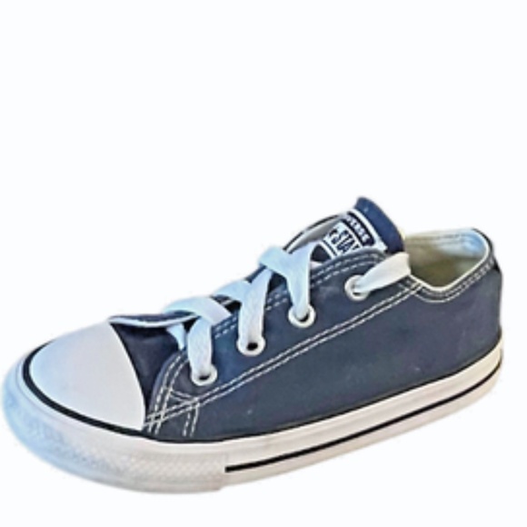 Converse All Star Chuck Taylor Kids Shoes Size 9 Toddler Blue Sneakers - Picture 2 of 9